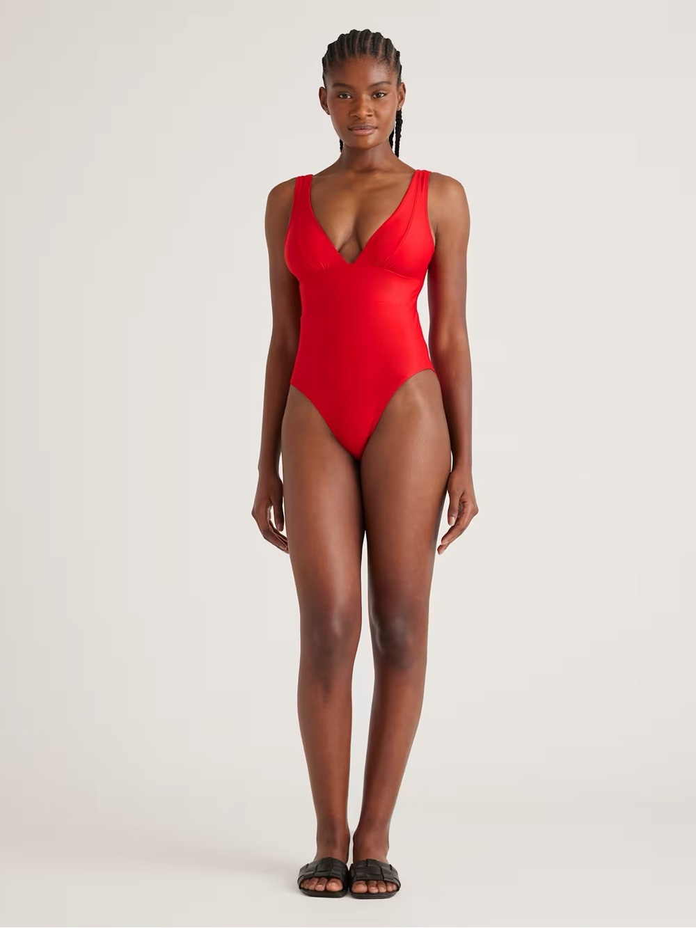 NWT Quince Italian Plunge One-Piece Swimsuit | M